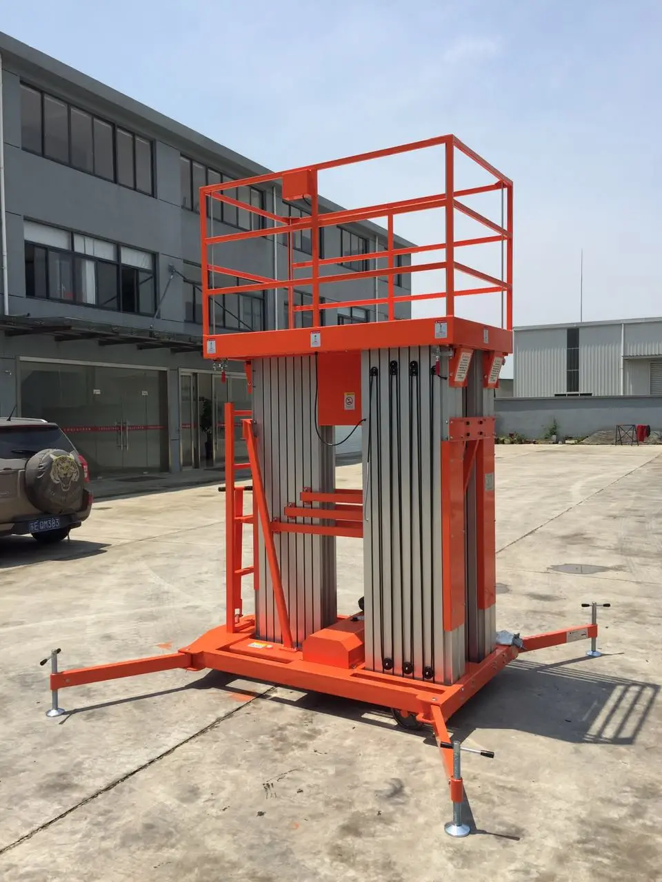 RED-LIFT 4000mm to 8000mm  aluminum alloy electric aerial work platform truck warehouse equipment