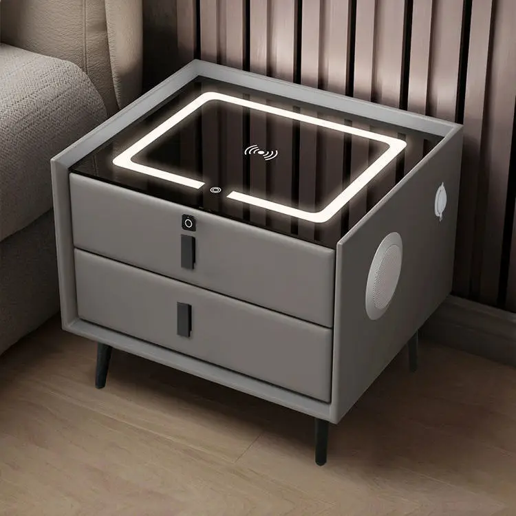 Night Stand Cabinet Nightstand Modern Patient Tables Luxury Smart Bedside Table