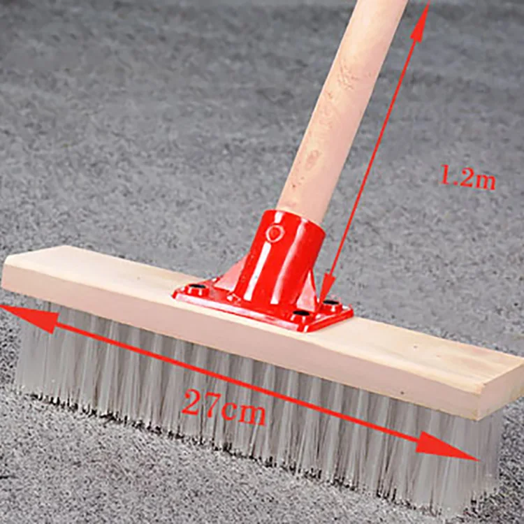 Heavy Duty Wooden Push Broom Floor Cleaning Brush Outdoor Broom With Stick