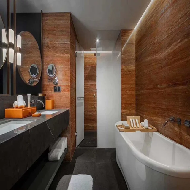 red travertine marble