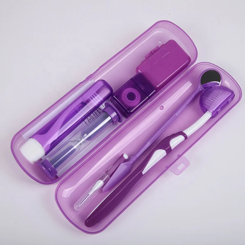 Personal Dental Oral Hygiene Kit Teeth Cleaning Set Dental Orthodontic Care Kit for Braces Patient