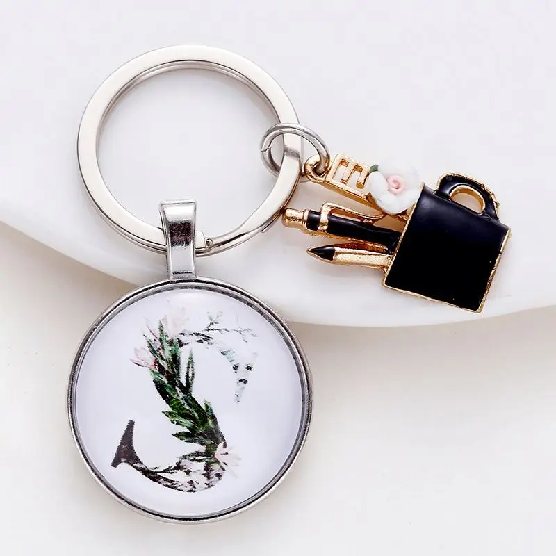 Новинка, брелок с надписью, эмалированный держатель для ручек, подарок на День учителя, брелок с подвеской, эмалированный брелок