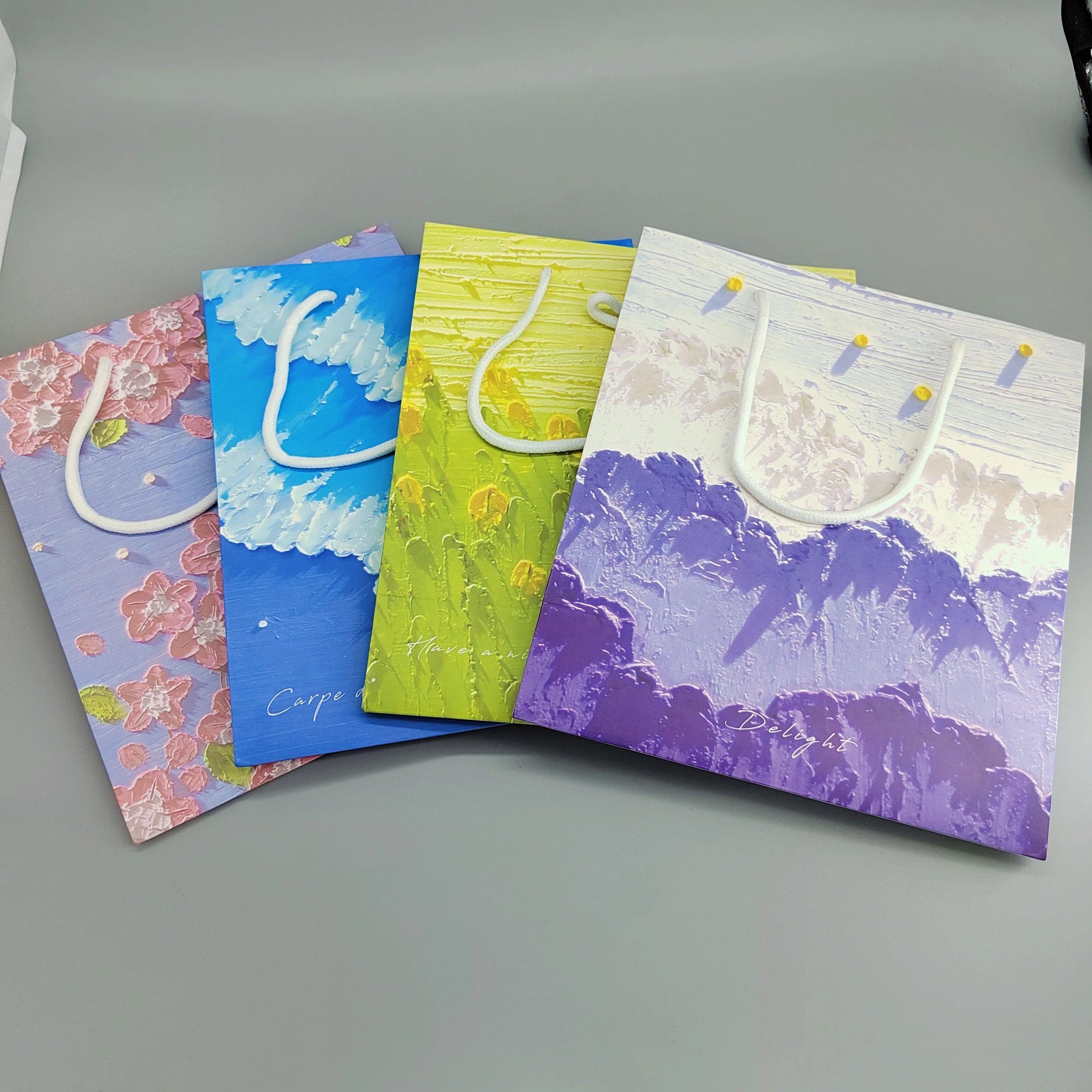 Customized paper bags with your own logo kraft paper bag clothes  custom paper bag