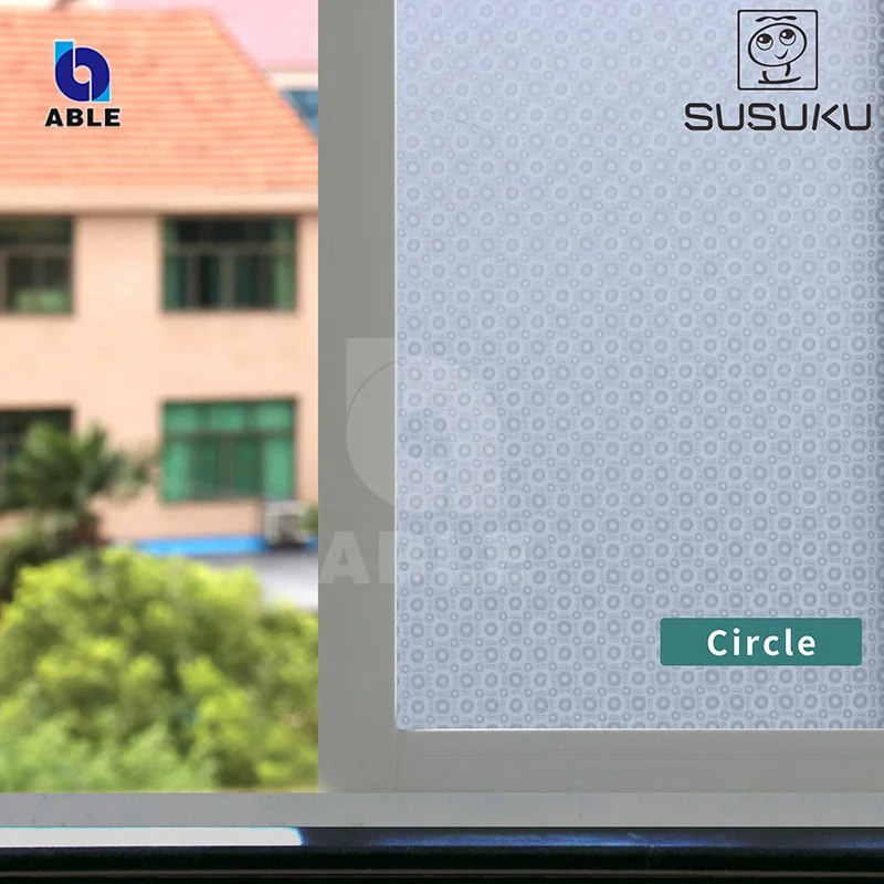Glue-free glass film Removable Decoration Frosted Matt Transparent Glass Window Film