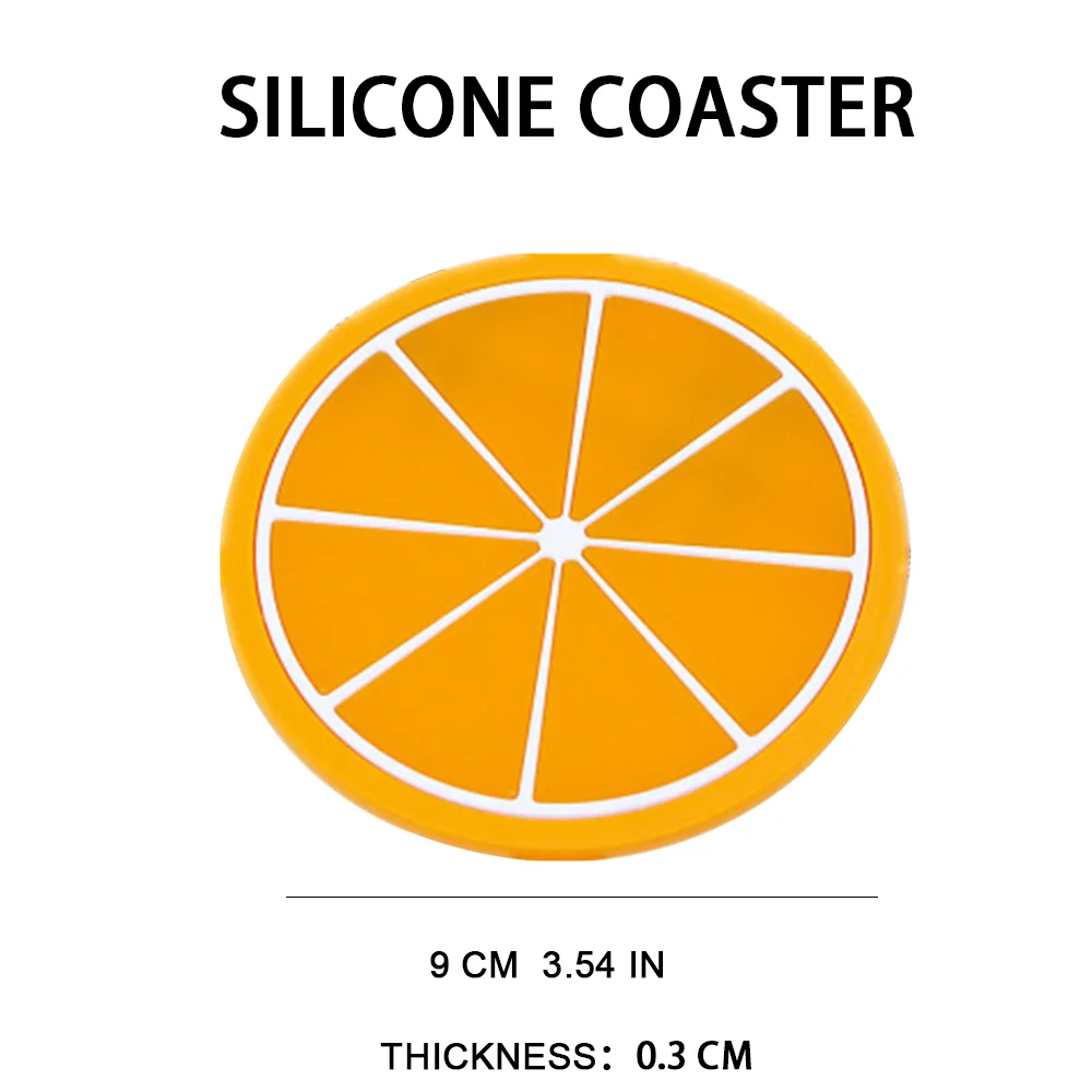 Custom Coaster Logo Promotional Round Silicone Coaster for Drink Cup Mat Toyota Kawaii Coaster Bar Beer Soft Resin PVC Rubber