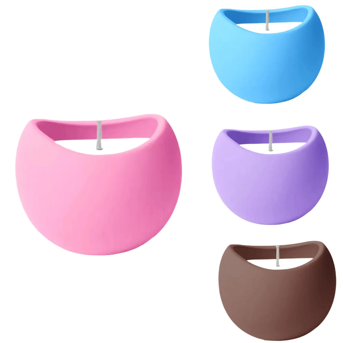 Wholesale Matte Ceramic Jars Unique Home Wedding Aromatherapy Decor Handmade Empty Candle Holders and Vessels Made from Wax