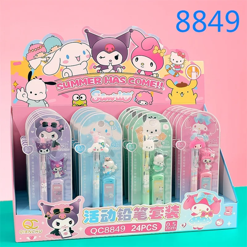 DHF596 2023 Sanrio механические карандаши моя мелодия Kuromi Cinnamoroll 0 5 мм автоматические
