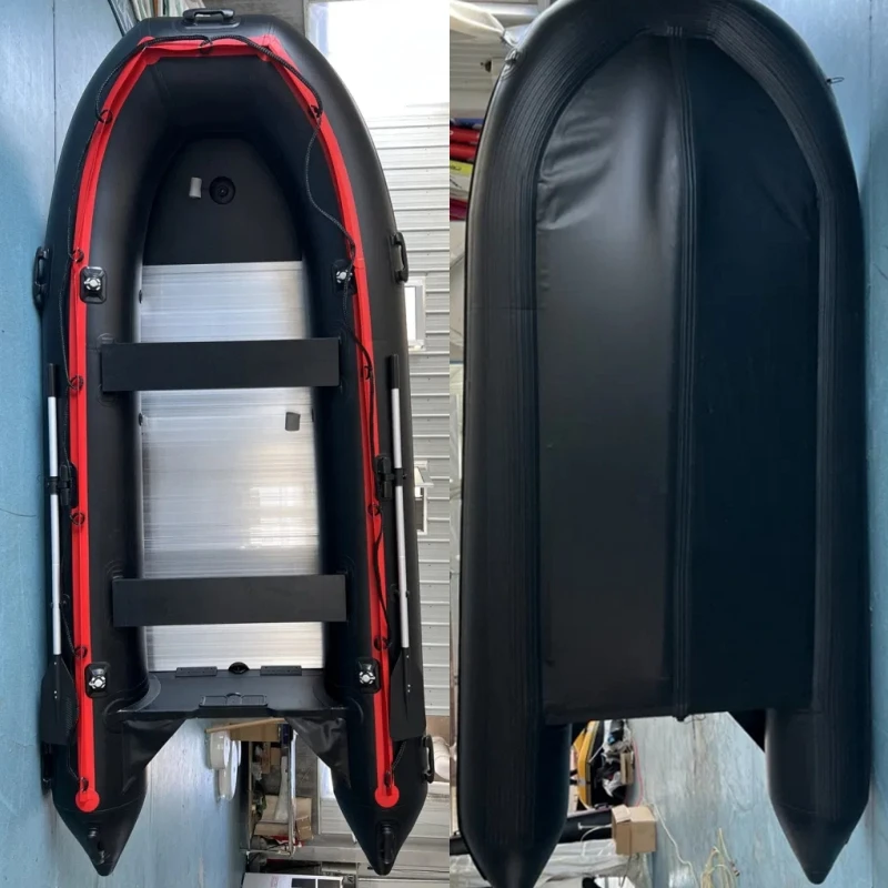 High-end Luxury Inflatable Marines Boat 4.2 Meter Aluminum Floor Submarine Lifeboats Fishing Boat