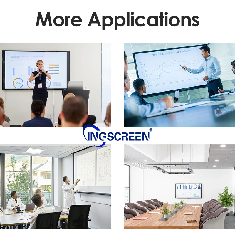 INGSCREEN 65 inch smart interactive black board white board digital interactive whiteboard interactive flat panel android 11