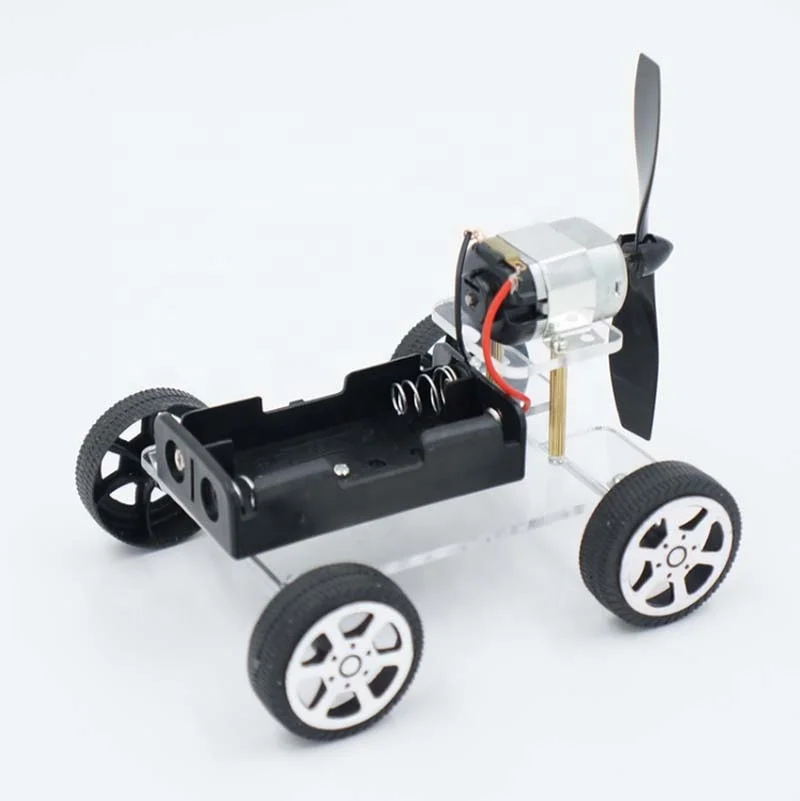 Wind Power Car DIY Electronic Kit Technology Science Toys Baby Child Educational DIY Wind-powered Intellectual Auto Motor Robot