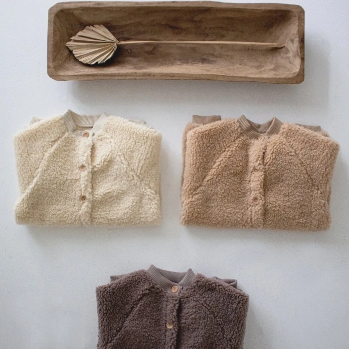 Winter Infant Toddler Girls Boys Bear Thickened Velvet Pajamas Hat 2pcs Overall Sleepwear Baby Warm Jumpsuit