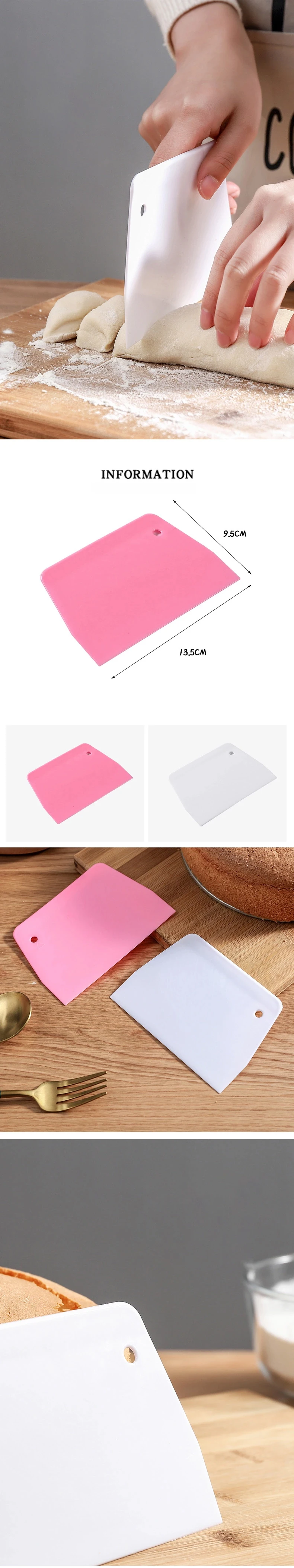 Innovative food grade 10*10*10cm Plastic baking scraper
