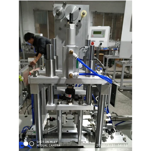 
Disposable Medical Mask Ear Ultrasonic Spot Welding Machine / Non-woven Masks Making Equipment 