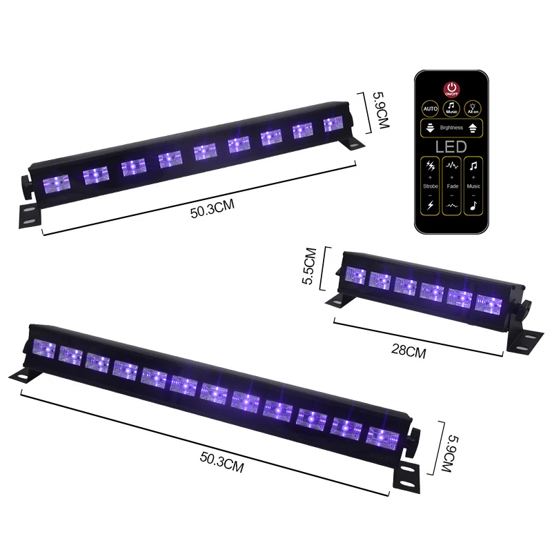 100V 240V Disco Laser Light Stage Uv Dj Lighting Equipment LED Black High Power Led 80 IP65 18w Laser Lights RGB