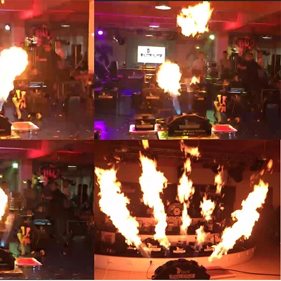 5 Heads flame throw dj equipment with DMX fire flame machine lpg fire machine flame machine stage