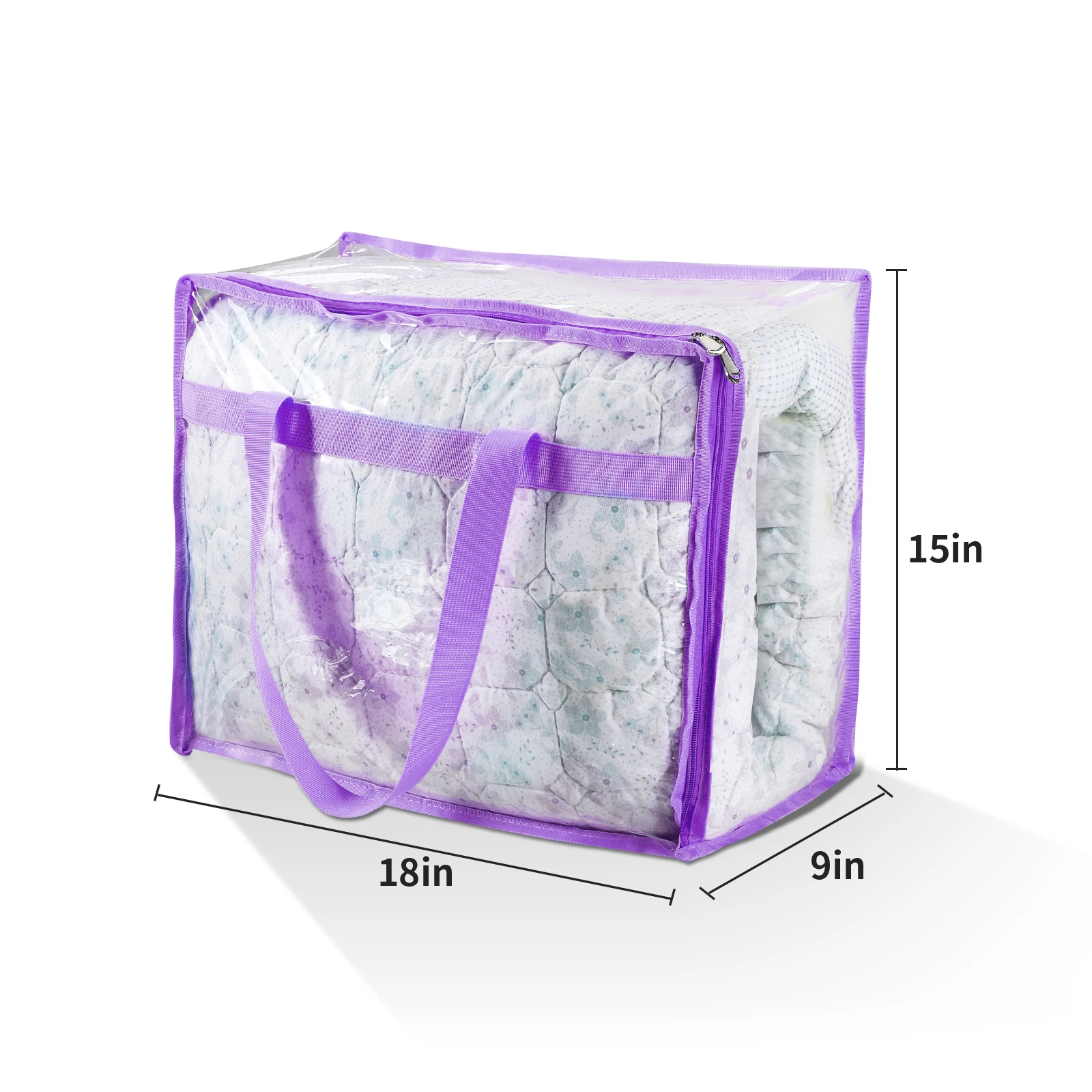 Vinyl Storage Bags for Sheet, Thin Blanket, Sofa Pillow, Clothes