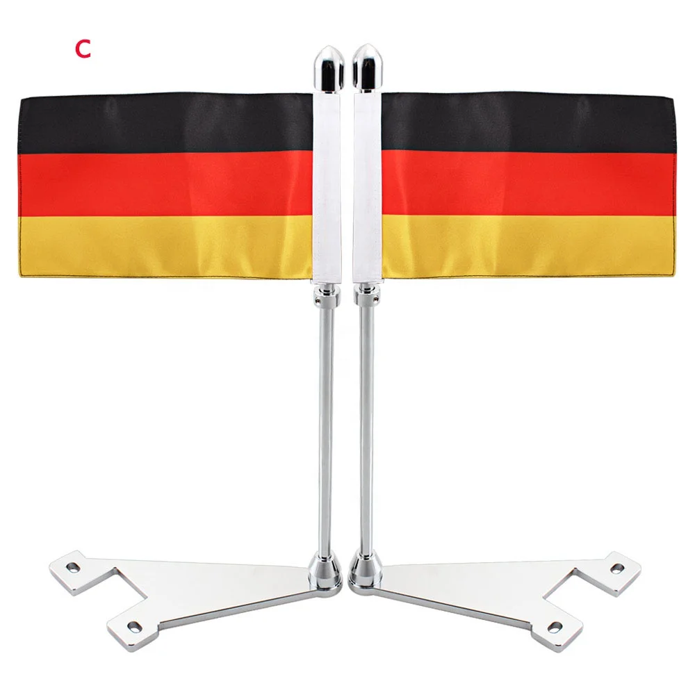Motorcycle Flag Pole Rear Side Mount Luggage Rack For Harley Touring Electra Road Glide King Hard Stretched Saddle Bag Flag