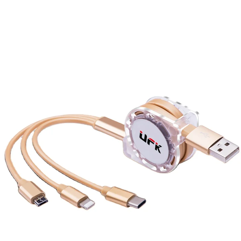 3 в 1 Несколько Выдвижной зарядный шнур USB мульти зарядное устройство кабель Разъем адаптер с мини Type C Micro USB порт