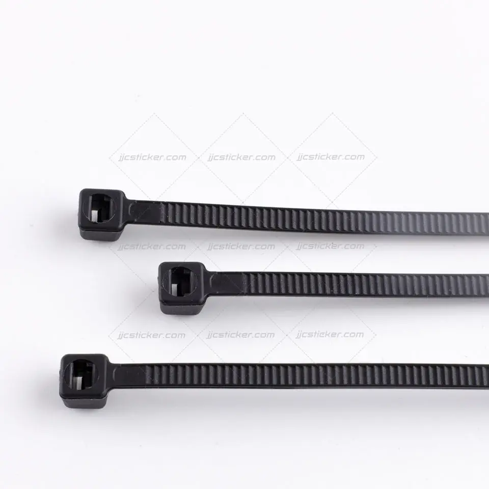 High Quality Nylon 66 Custom Tag Self-locking Nylon Cable Tie,Reusable Automatic Zip Plastic Cable Tie,Mount White Cable Ties