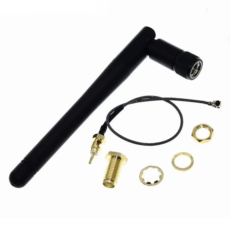2.4GHz 3dBi WiFi 2.4g Antenna Aerial Male wireless router+ 17cm PCI U.FL IPX to RP Male Pigtail Cable ESP8266 ESP32
