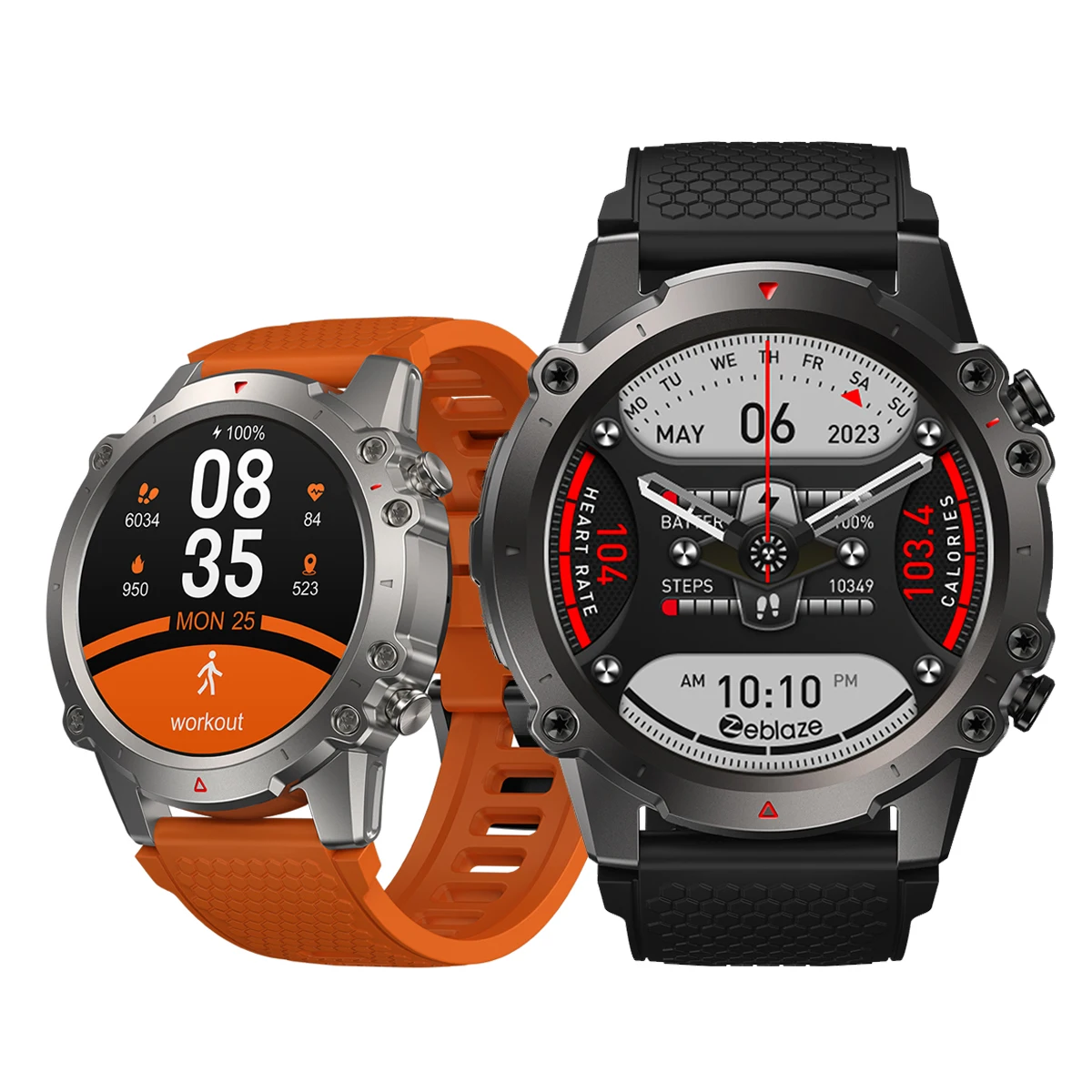 2023 New ZEBLAZE Vibe 7 Lite Rugged Voice Calling Smartwatch