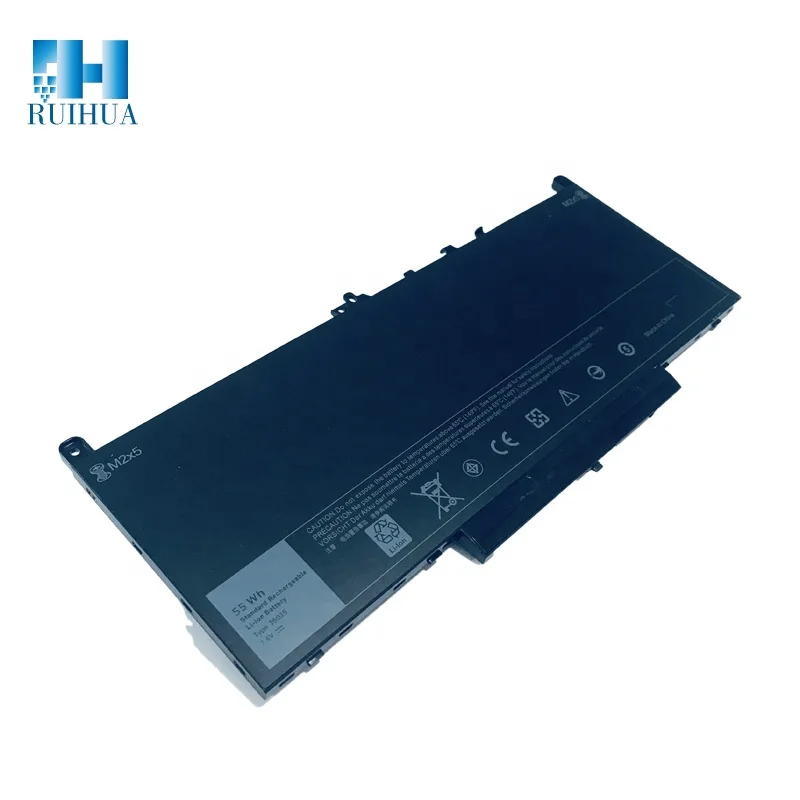 New J60J5 Laptop Battery 7.6V 55Wh 7200mAh For Dell Latitude E7270 E7470  R1V85 MC34Y Battery