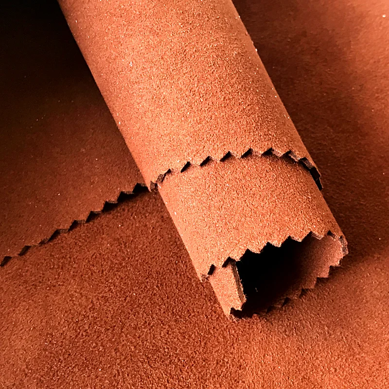 Sanda China Supplier Faux Leather Black Microfiber Suede Upholstery Fabric Suede Microfiber Leather For Shoes