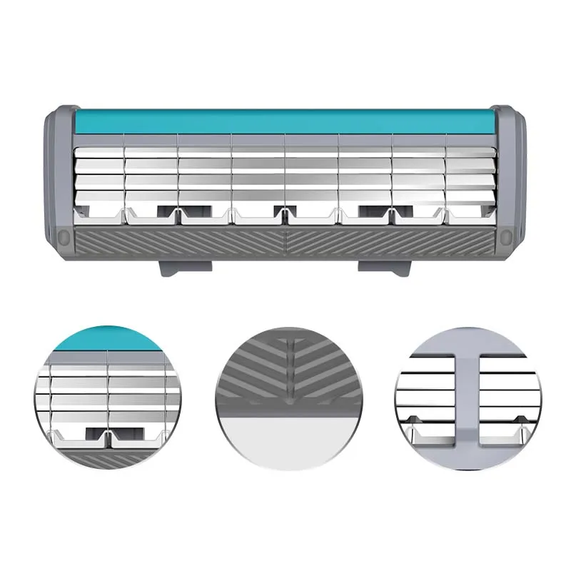 4 Layer Shaving Razor Blade With Stainless Steel Eco Friendly Best Sell Razor Blade