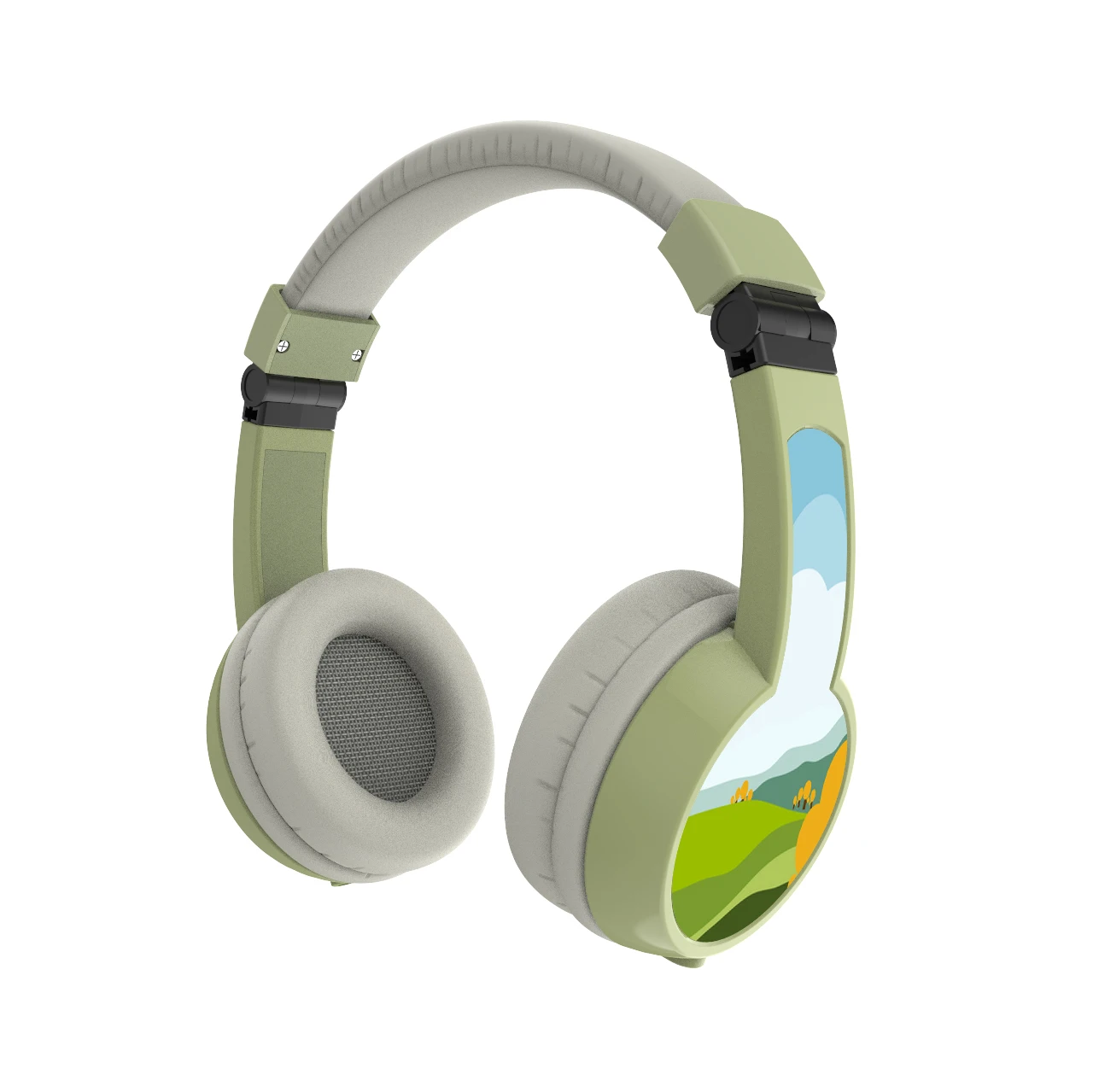 Factory Hot Sales oem odm headset stereo microphone cute small kids wired headphones for children