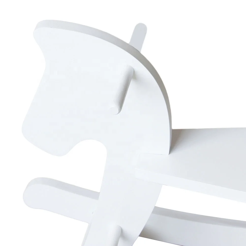 nordic style baby boy horse racing toy white infant life size kid riding horse kids wooden toys