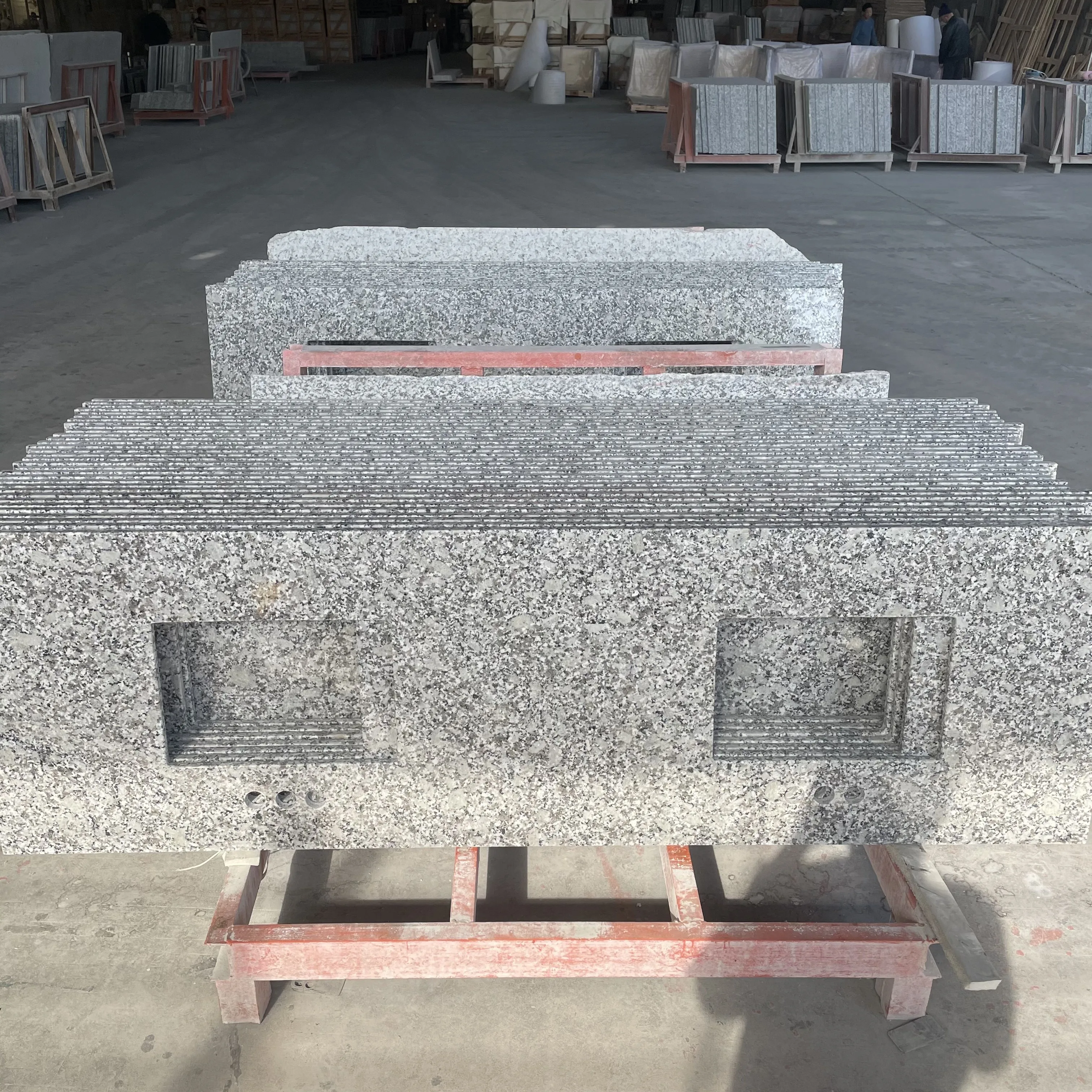 Custom Laminated Pre Cutting Table Top Kitchen Countertop Edge Profile Granite