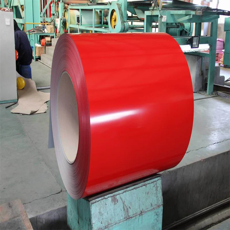 600 mm Width All Ral Colors Hard Material Glossy or Matt Surface PE PVDF Paint 0.5~0.8 mm PPGI Steel Coil Supplie