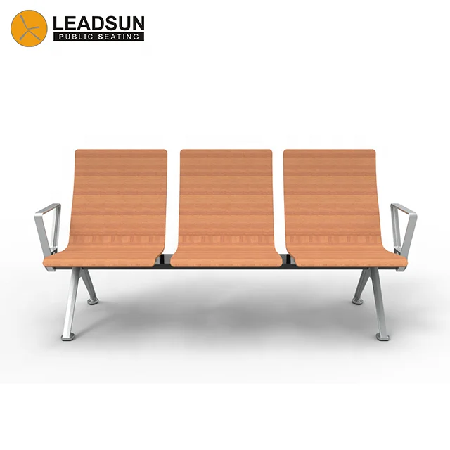 
Wooden waiting chair/ public waiting bench chair/ 3 seater waiting chair 