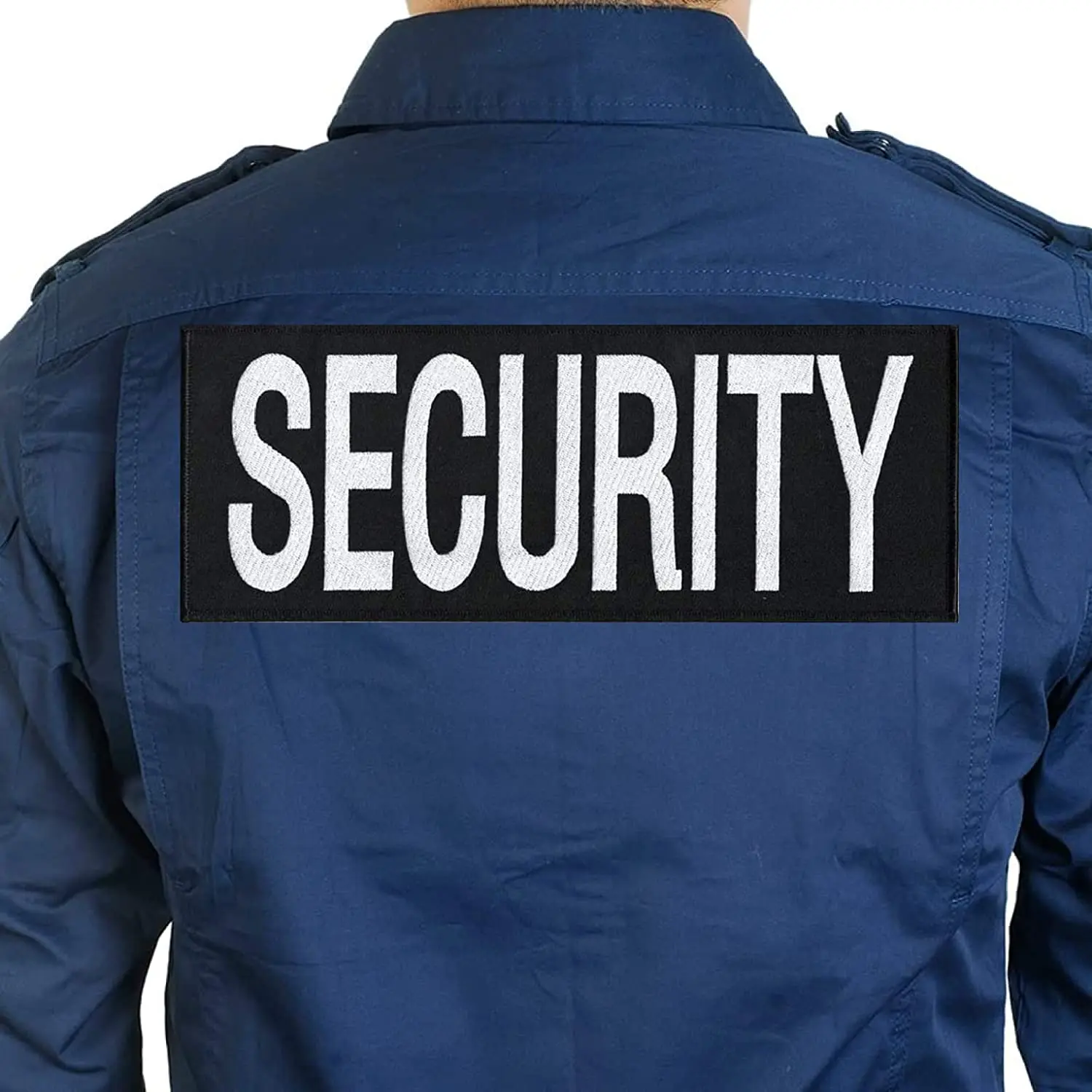 Security Patch with Loop Hook system for Uniforms with sublimated printing Letters One Small and One Large