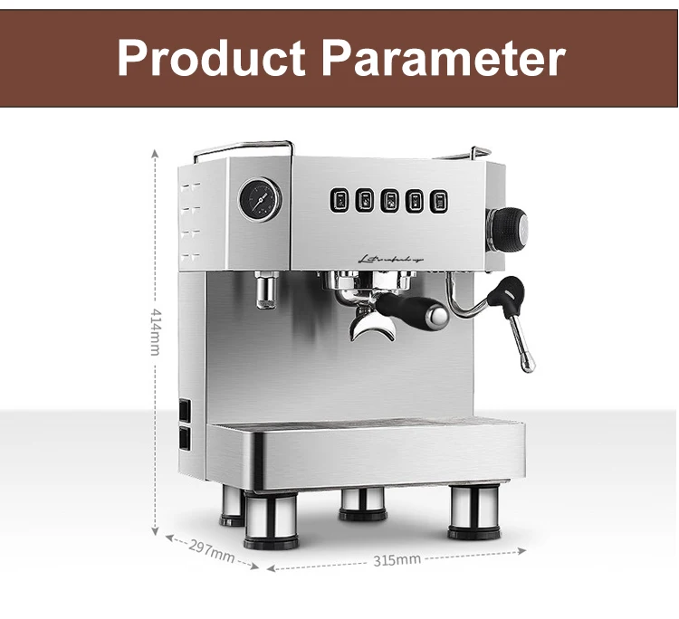 Home Mini Maker Desktop Shop Spare Parts Instant Making Express Dual Boiler Coffee Espresso Machine