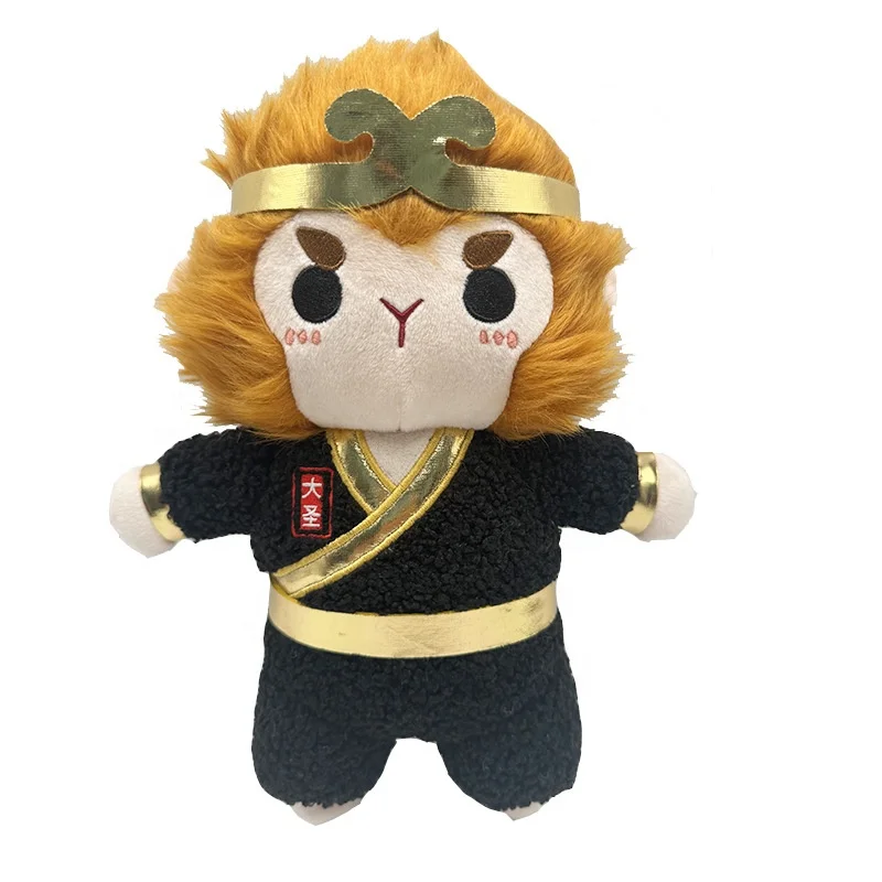 2024 Новое поступление игрушка черный Миф: Wukong игры Кукла Обезьяна Король животных мягкая подушка подарок диван украшение плюшевая