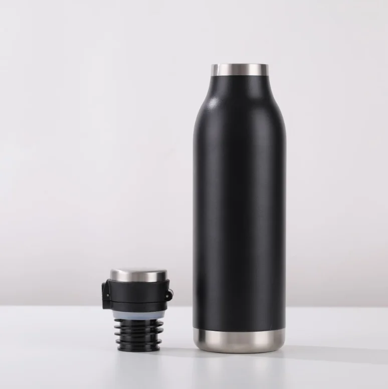 Factory Price Customized Coffee Stainless Steel Water Bottle Double Wall Vacuum Insulated Flask Water Bottles With Lids Pump Cup