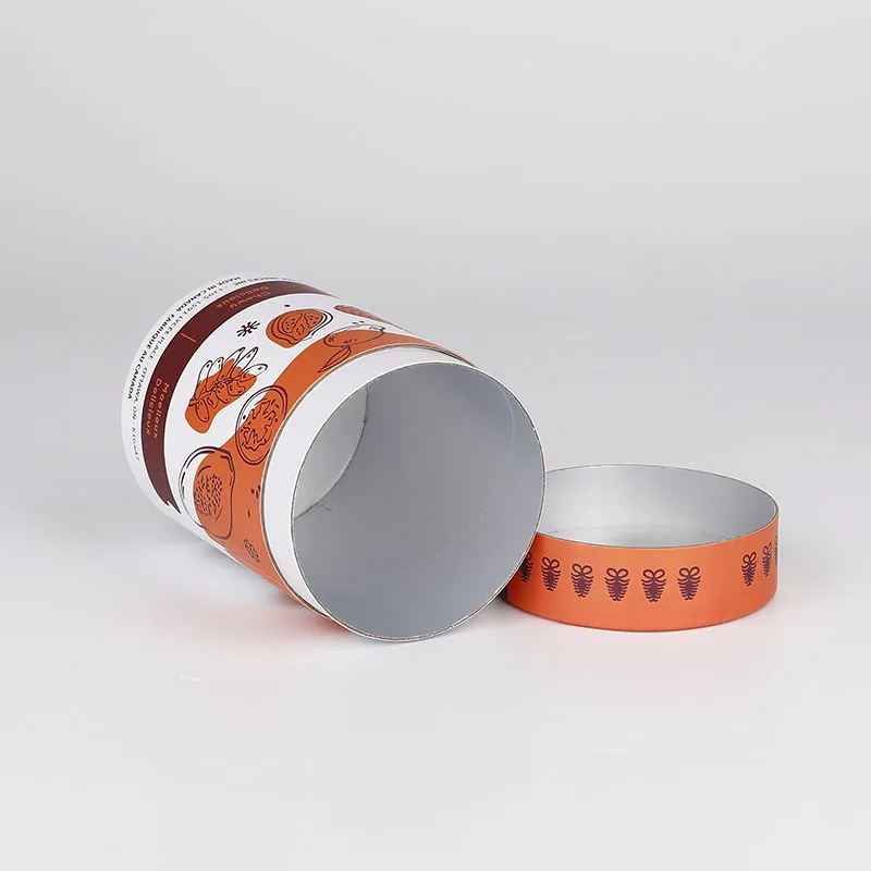 Custom recyclable food grade paper tube packaging for powder