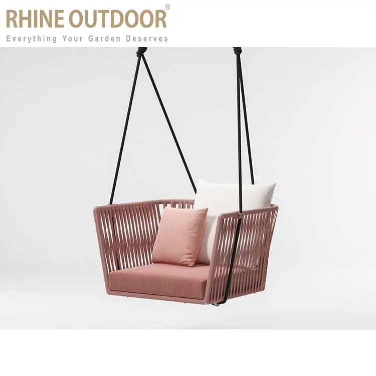 Factory direct luxury  garden swings for sale single seat rope swing