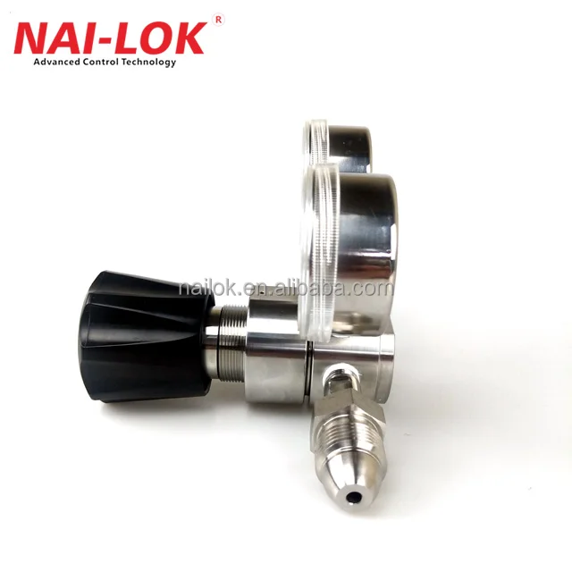 Газовый регулятор давления Най LOK NR11 Tescom, редуктор 1/4 дюйма на входе 3500 Psi Out 500 Psi, нержавеющая сталь 316, кислородный ацетилен