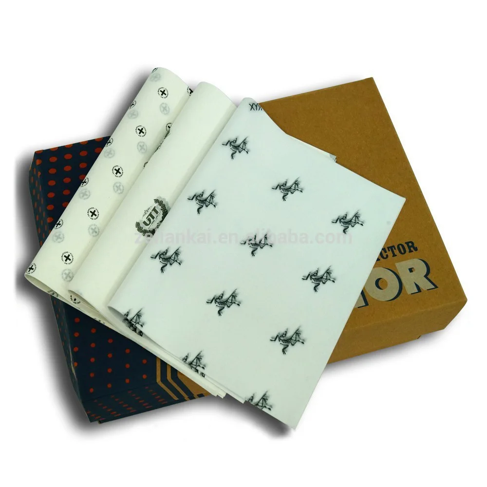 Hight quality custom acid- free recycled logo printed gift clothing shoes wrapping tissue paper