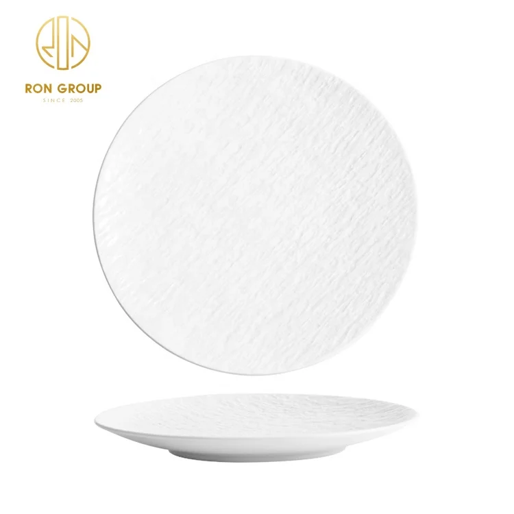 Wholesale simple modern fashion design handmade dinnerware colored multi-purpose porcelain ceramic plate for restaurant