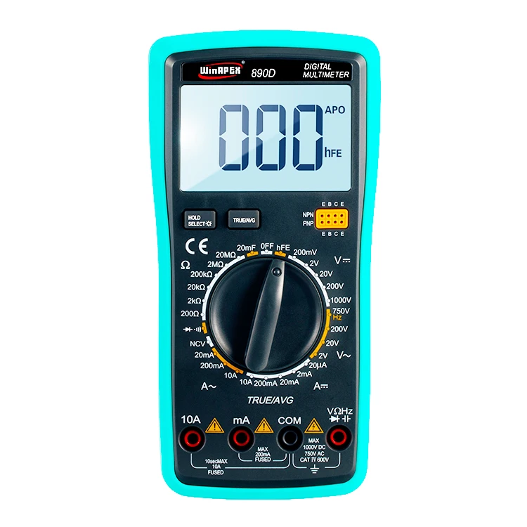  Цифровой мультиметр 890D 1000 В Бесконтактный индикатор напряжения переменного/постоянного