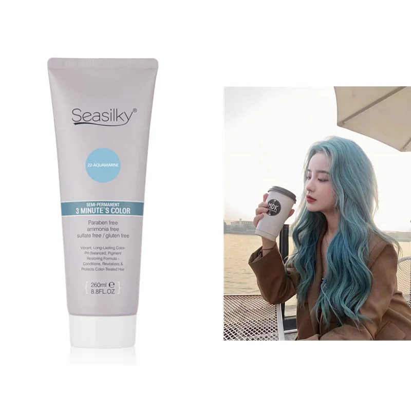 Fashion Merlot Semi-Permanent Color Cream For Hair Dyeing&Nourishing Ammonia-Free 260ml