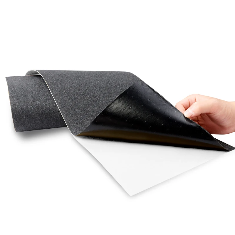 Wholesale black 33x9 Inch 80AB anti slip custom designs stickers grip tape for skateboards
