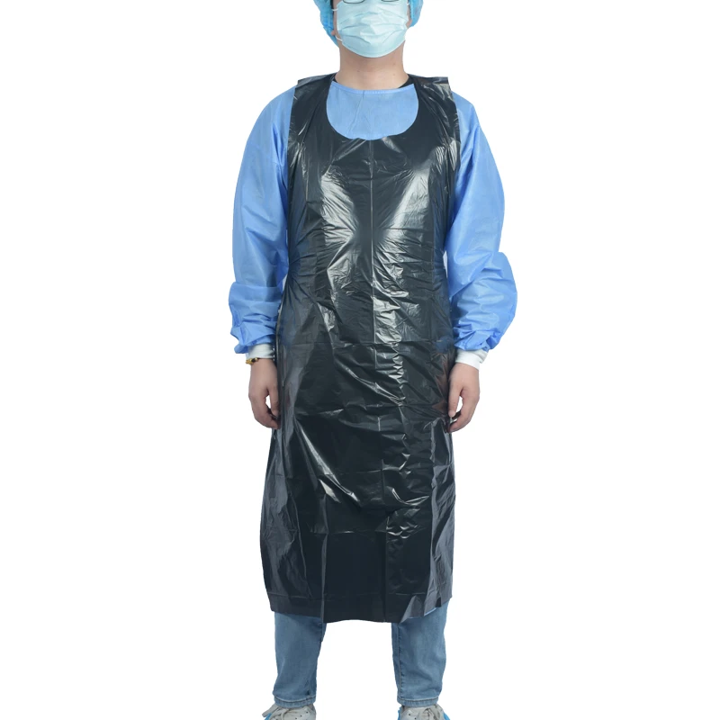 Transparent Custom Waterproof Disposable Pe Plastic Apron Medical