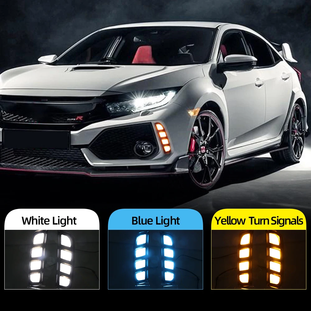 Передняя фара для Hon da TypeR 2016 ~ 2018 дневные ходовые огни H onda civic