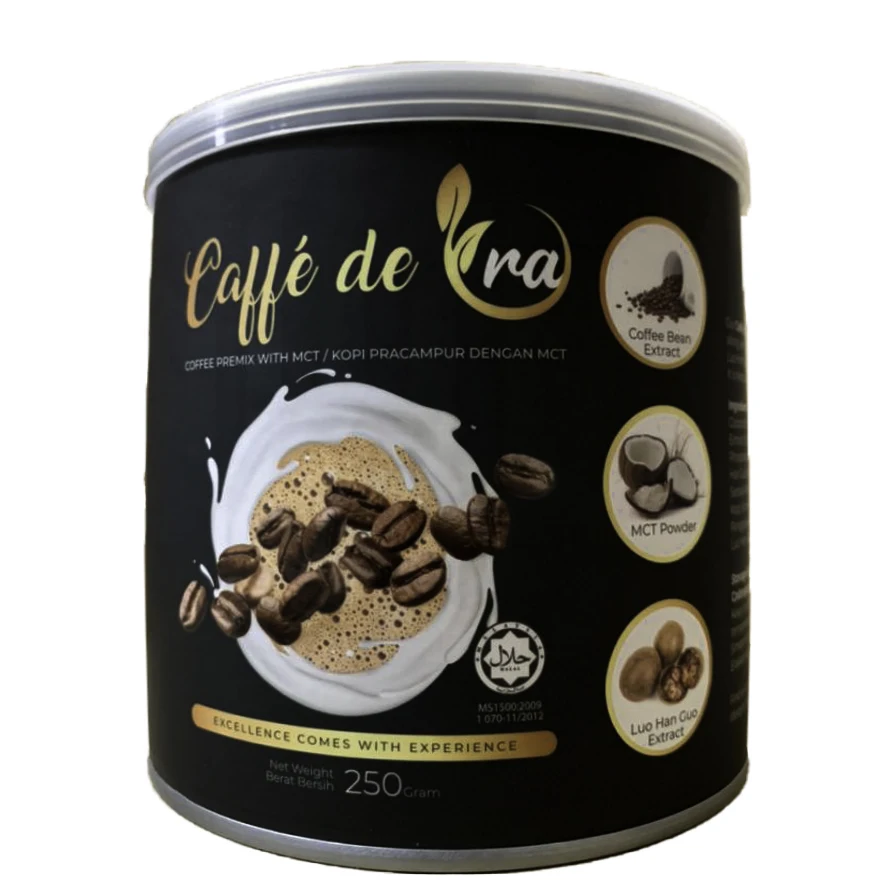 Новое поступление, растворимый кофе Caffe de Ora с натуральным кокосовым маслом в порошке, для гурманов, для профессионального здоровья