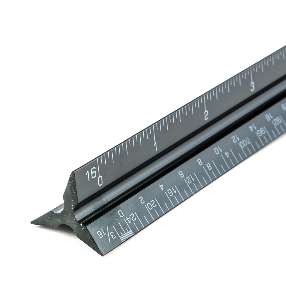Точный металлический измерительный инструмент треугольное соотношение архитектурная линейка
