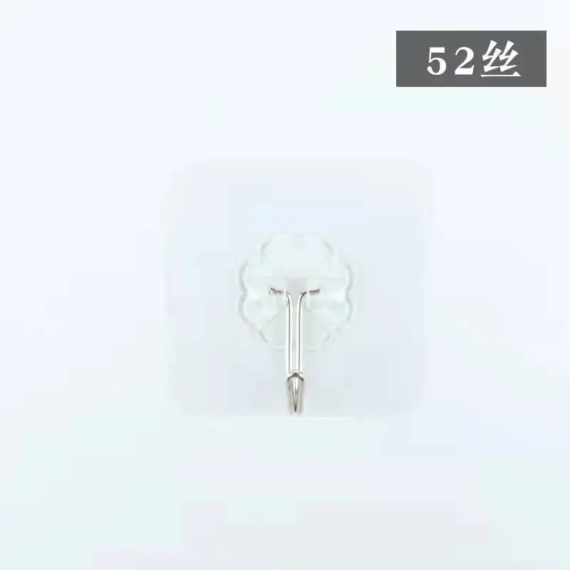 Transparent behind-the-door viscose hook kitchen nail-free and non-marking hook wall bathroom ideas sticky hook wholesale